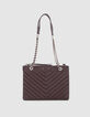 Clutch 1440 Reporter cuero granate mujer-1