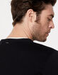 Pull noir à col tunisien Homme-5