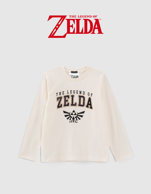 T-shirt THE LEGEND OF ZELDA™ écru détail foil garçon - IKKS