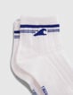 Boys&rsquo; blue and white short socks-3