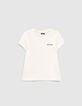 Combi courte 2 en 1 noire avec T-shirt fille-2