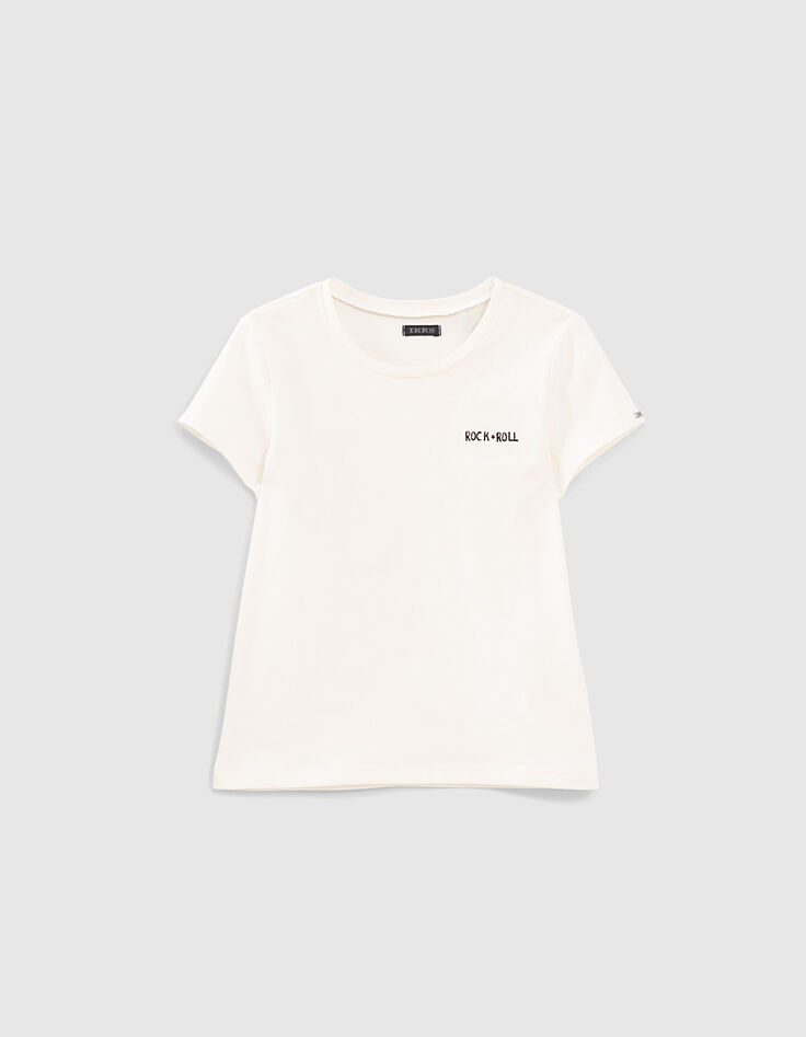 Combi courte 2 en 1 noire avec T-shirt fille-2