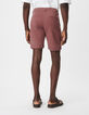 Bermuda chino slim bordeaux Homme-3
