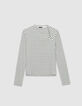Women’s long-sleeved sailor T-shirt with asymmetric neck-5