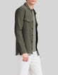 Men&rsquo;s khaki workwear-style canvas REGULAR overshirt-6