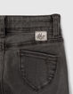 Light Grey Skinny-M&auml;dchenjeans mit Schr&auml;gband seitlich  -7