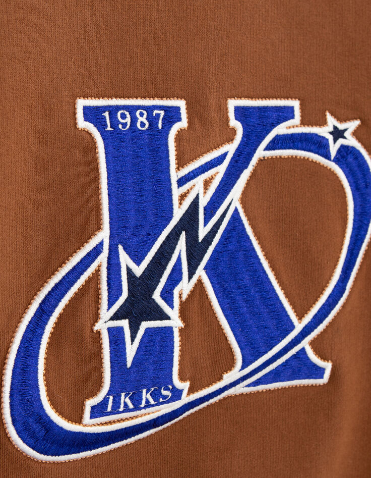 Sudadera maxi camel de niño con logo K-comète bordado-5 Sudadera maxi camel de niño con logo K-comète bordado-5