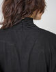 Pure Edition-Top black mesh with batwing sleeves for women-6