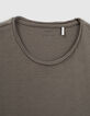 Saliegroen T-shirt De Essential ronde hals korte mouwen Heren-7