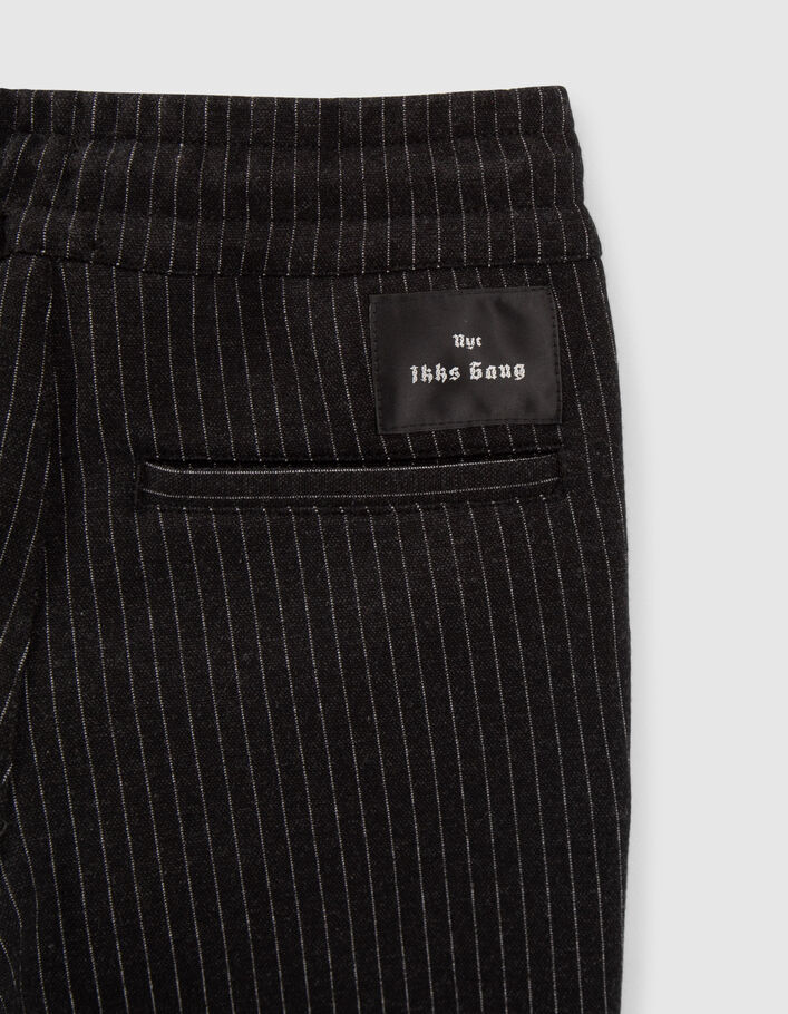 Grijze jogging pinstripes jongens-5