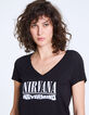 Damen-T-Shirt aus Baumwollmodal mit Nirvana-Motiv-4