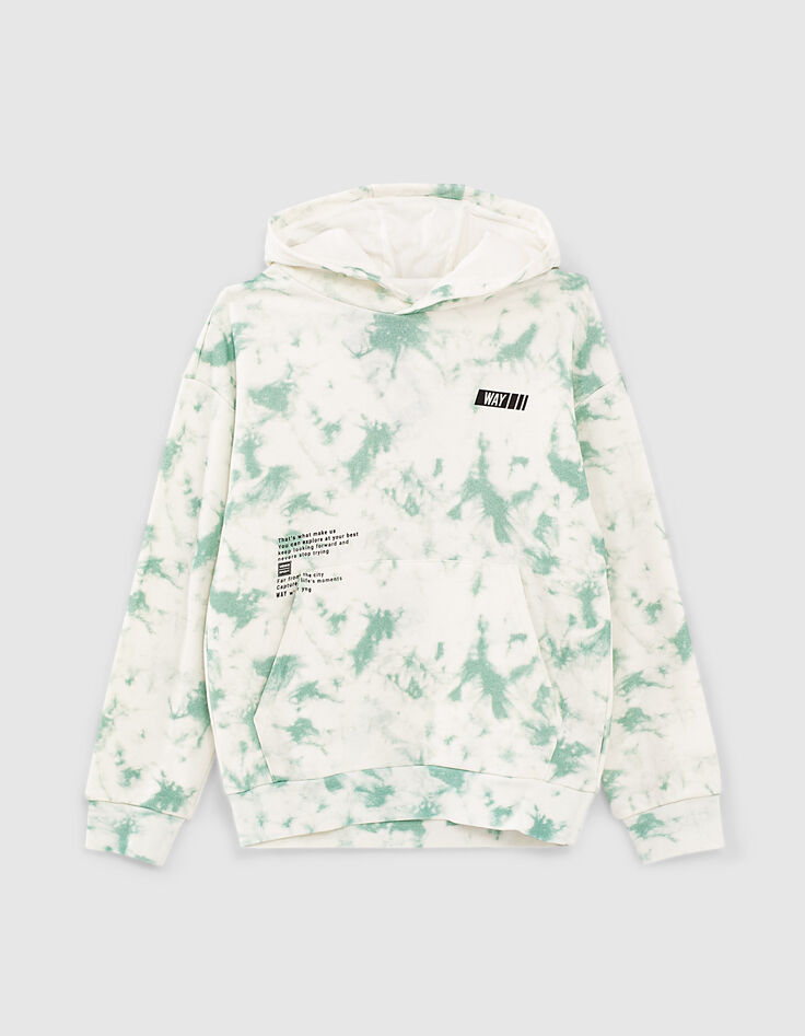 Sudadera mint tie and dye capucha ni&ntilde;o -1