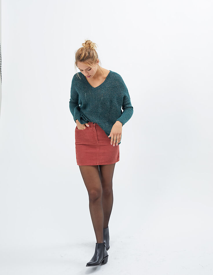 Jersey-capa verde pinegreen de mohair mezclado I.Code-6