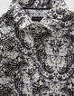 Chemise noire tissu Liberty papillons garçon -3