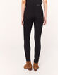 Jean slim 7/8ème taille haute noir femme-3