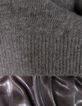 Girls’ grey knit and lamé mixed fabric dress-9