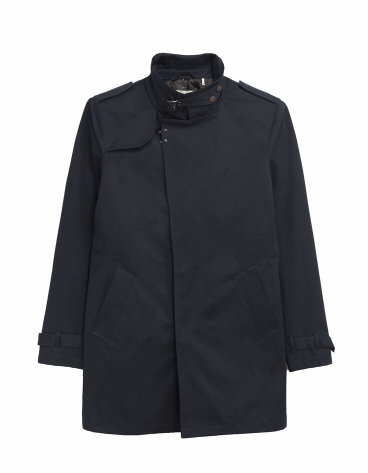 Men's navy trench coat-6
