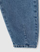 Jean balloon medium blue bio fille-4