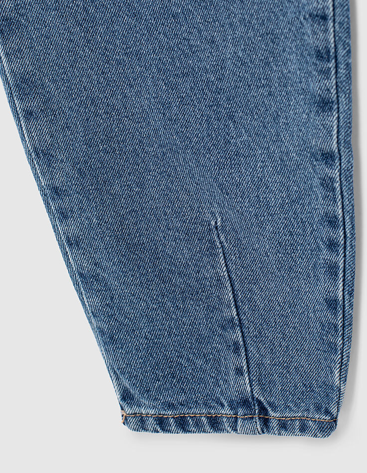 Jean balloon medium blue bio fille-4