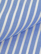 Camisa azul de manga corta a rayas para mujer-8