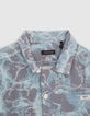 Boys’ blue aquatic motif Lenzing™ Ecovero™ viscose shirt-2