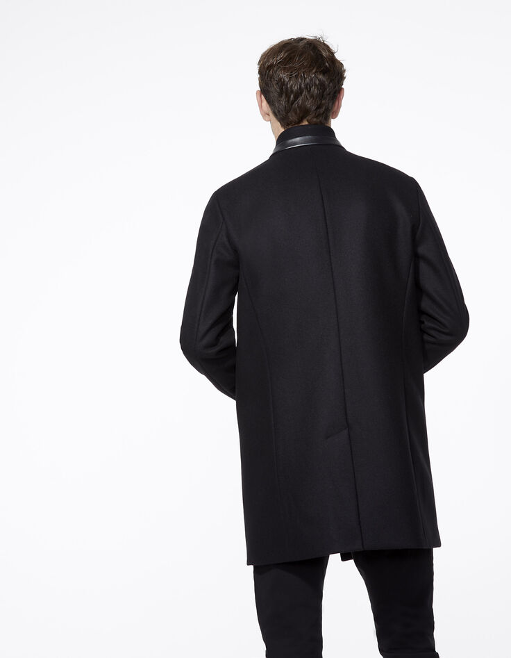 Manteau noir homme-4