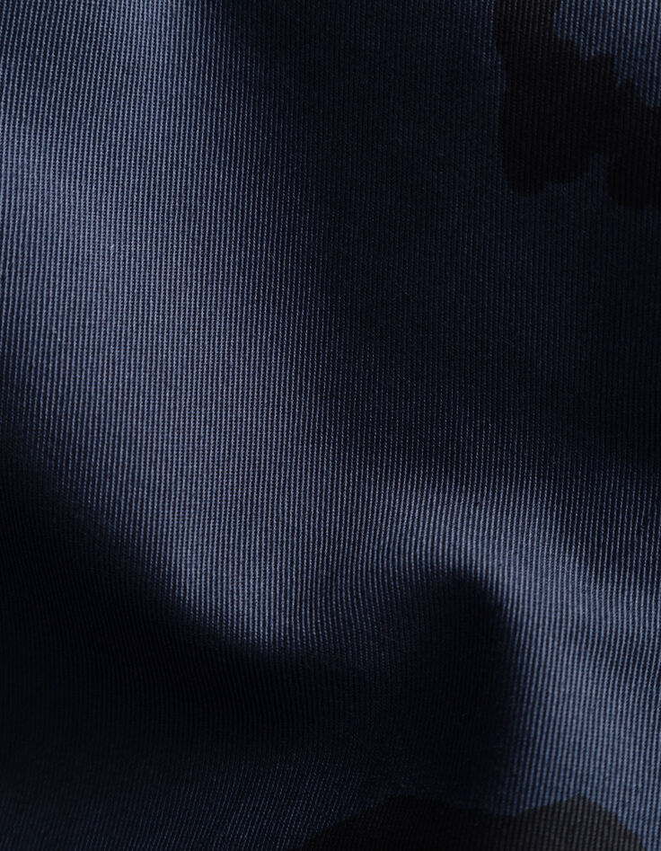 Women’s navy long pencil skirt with jaguar print-7