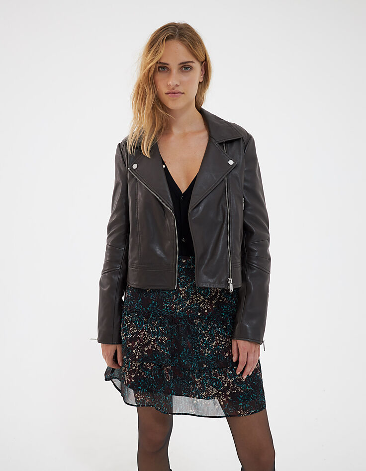 Women’s tobacco lambskin jacket-5 Women’s tobacco lambskin jacket-5