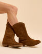 Boots santiags camel cuir velours I.Code-1