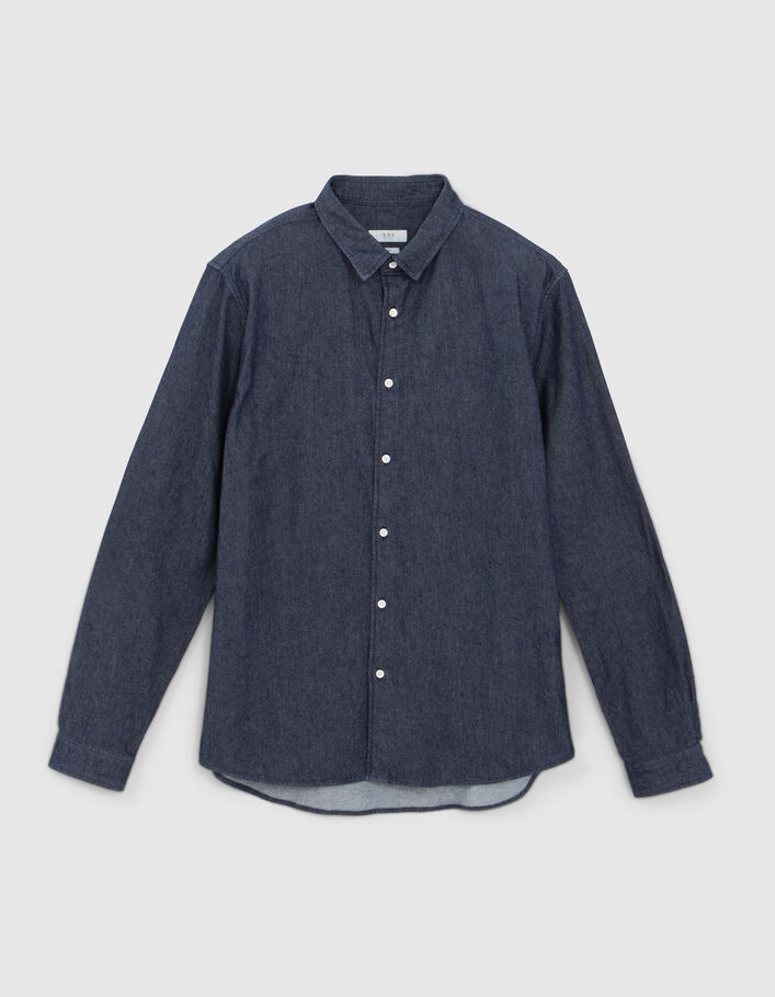 REGULAR overhemd in ongewassen jeans WATERLESS Heren - IKKS
