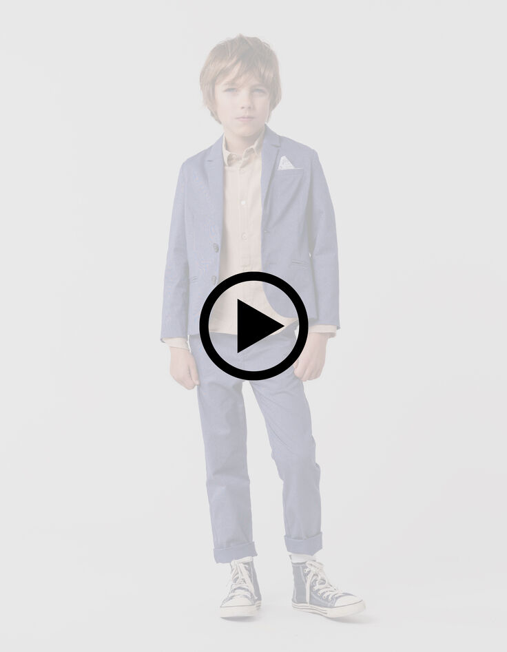 Traje de chaqueta azul marino para ni&ntilde;o-6