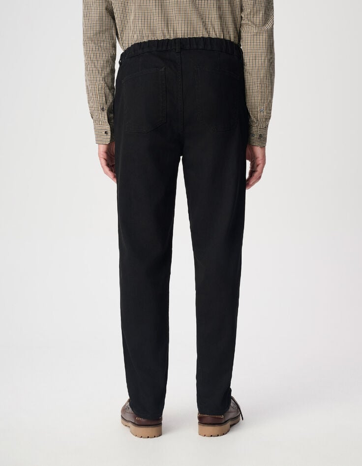 Jean jogg noir taille &eacute;lastiqu&eacute;e Harold Homme-3