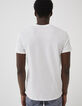 Off White Herren-T-Shirt mit Arty-Motiv-3
