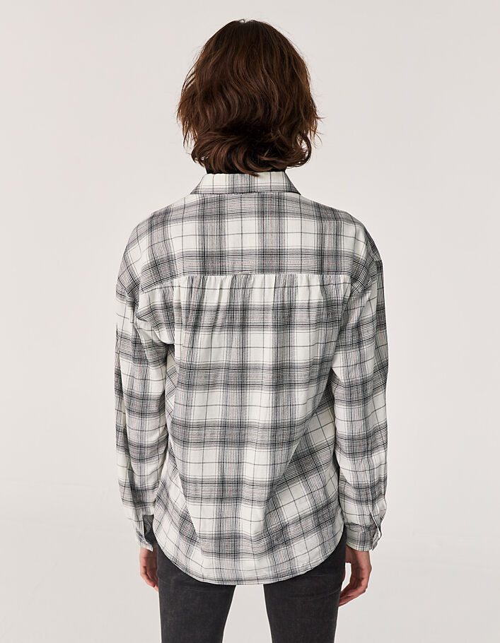 Oversized geruit overhemd dames-3