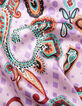 Women’s marshmallow recycled dress with XL paisley print-6
