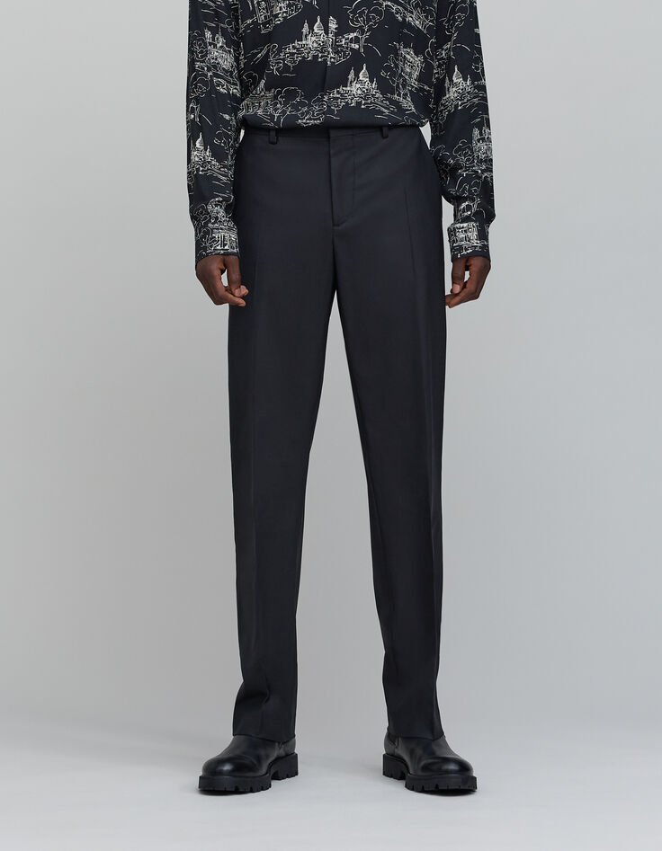 Pure Edition-Pantalon de costume noir Homme-2