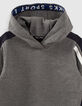 Sweat sport gris avec dos noir garçon-2