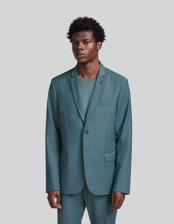 Men’s bluey green suit jacket
