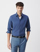 Camisa SLIM tinta popelina hombre-2