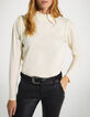 Women’s white studded long sleeve high-neck T-shirt-1