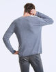 Pull gris 100% cachemire Homme-5