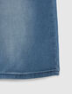 Bermuda en jean bleu taille &eacute;lastiqu&eacute;e gar&ccedil;on-4