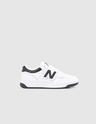 Boys’ white NEW BALANCE 480 trainers