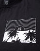 T-shirt noir print palmiers devant gar&ccedil;on-5