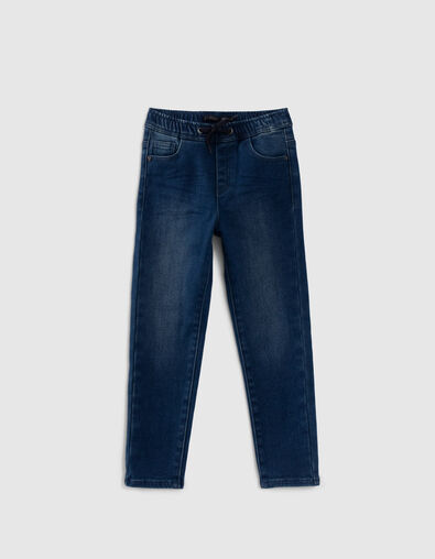 Vaqueros JOGGER azules denim cosy fleece ni&ntilde;o - IKKS