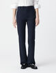 Marine geklede flare broek milanotricot Dames-7