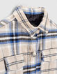 Abrigo sobrecamisa mastic cuadros niña-5
