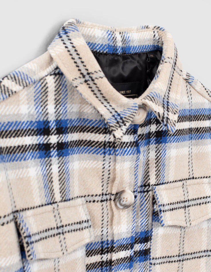 Abrigo sobrecamisa mastic cuadros niña-5