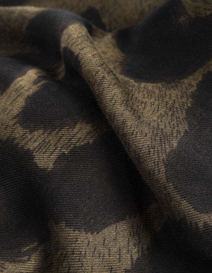 Chèche imprimé camouflage kaki Homme-4