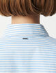 Chemise à rayures bleues coton bio oversize Femme-6